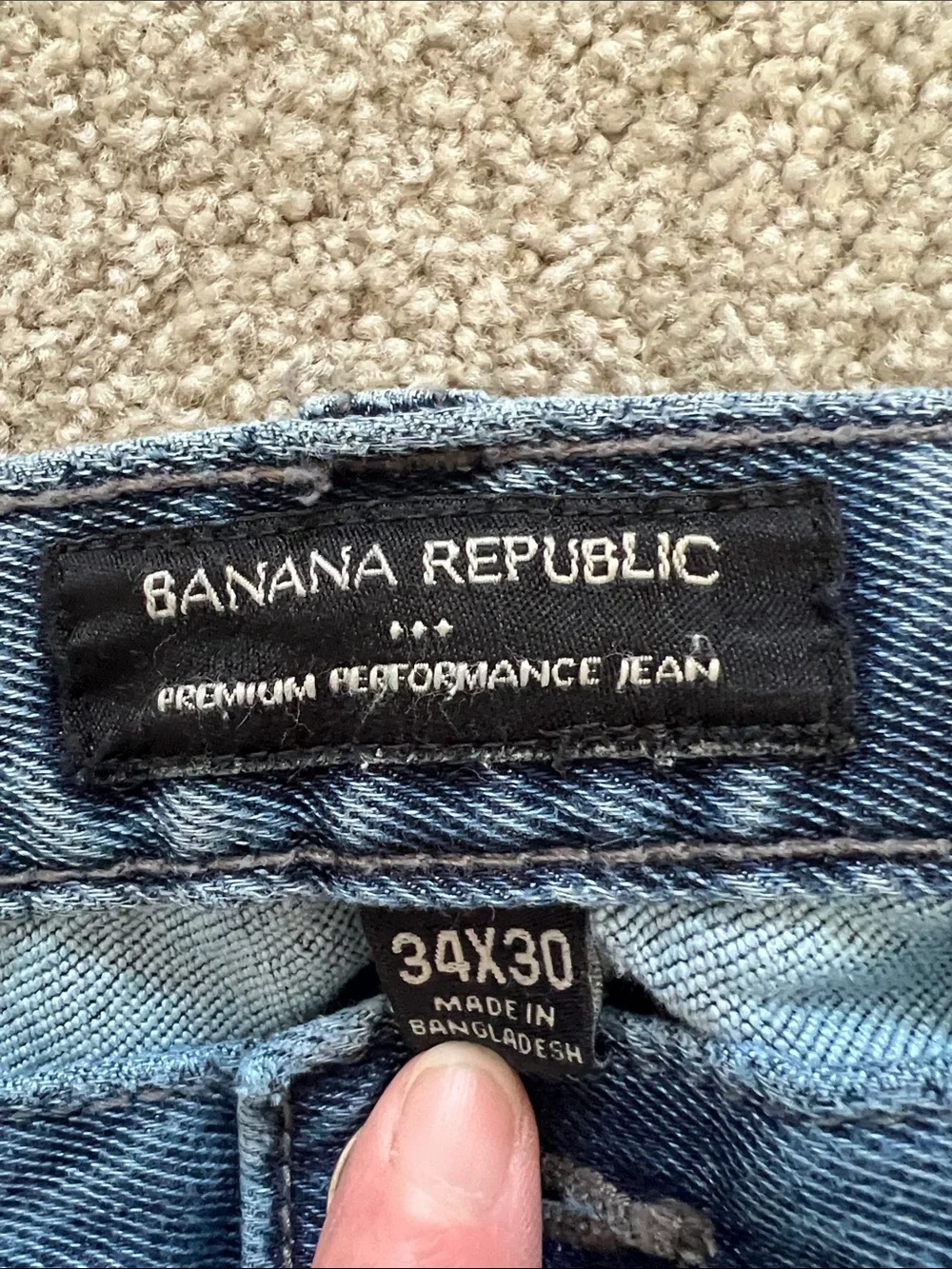 Banana Republic Men's Straight Jeans in Faded Blue 34x30